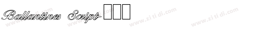 Ballantines Script字体转换